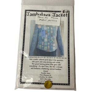 Jennifer Amor Jambalaya Jacket Sewing Pattern 116 Sizes XS-XXL Quilted Patchwork